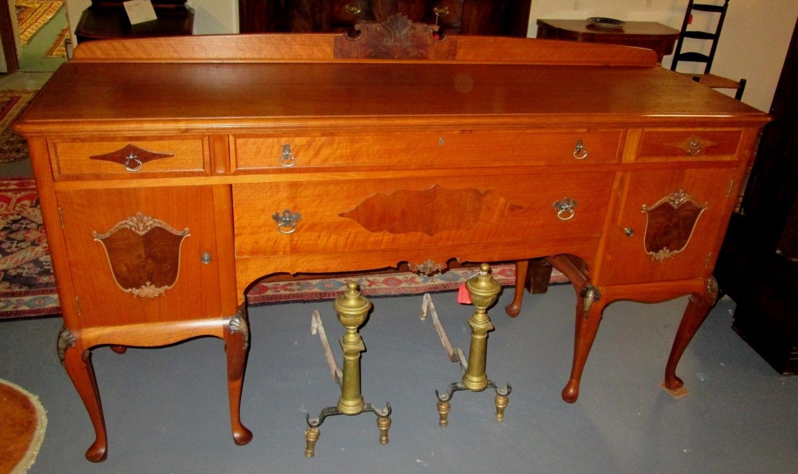 Fine Antique Colonial Style Sideboard By Skandia Furniture Company